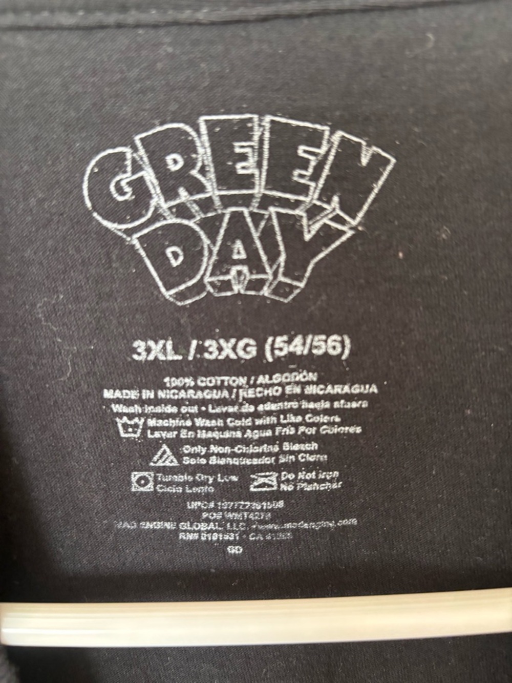 Green Day Black Graphic Band T-Shirt - Picture 2 of 3